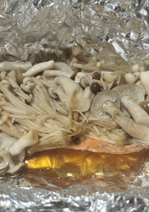 洗い物が少ない🤩鮭とキノコのホイル焼き-レシピのメイン写真