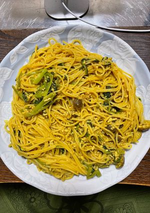 簡単！ズボラ飯！激辛カレーパスタ-レシピのメイン写真