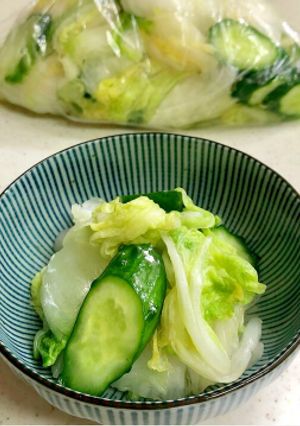 ★１時間で食べられる♡時短 白菜漬け-レシピのメイン写真
