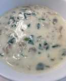 ニシンきのこシチューほうれん草舞茸しめじ