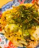 豚こまぎれ肉のまぜまぜソース焼きそば