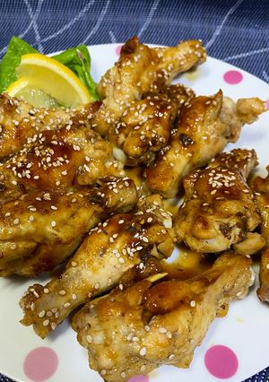 ごま香る鉄板焼き風手羽元-レシピのメイン写真
