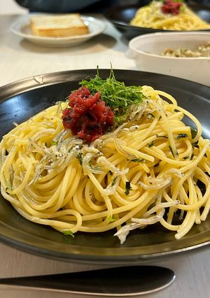 しらすと梅しそのパスタ-レシピのメイン写真