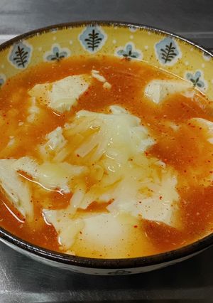 [レンジで] 旨辛 豆腐スープ-レシピのメイン写真