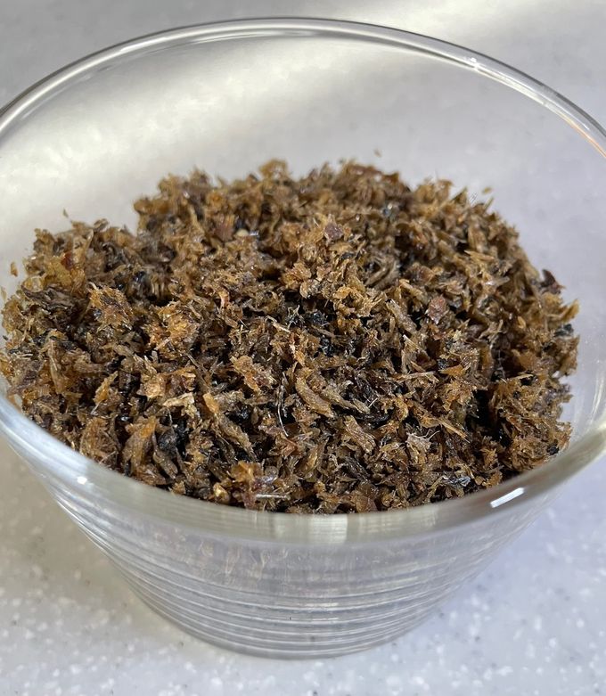 出汁殻煮干しのふりかけ by はらださの 【クックパッド】 簡単おいしい