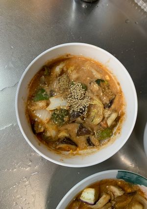 根菜茄子白菜中華風シチュー味温野菜サラダ-レシピのメイン写真