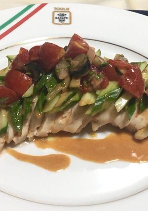 ダイエット飯･鶏ムネ肉のイタリアン棒棒鶏-レシピのメイン写真