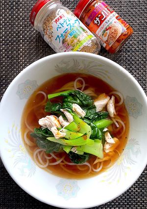 鶏ささ身とターサイのスパイシーフォー-レシピのメイン写真