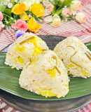 旨み二度使い🌿出汁後の昆布で沢庵おにぎり