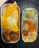 レンジクリーミー生姜焼味オムライス弁当