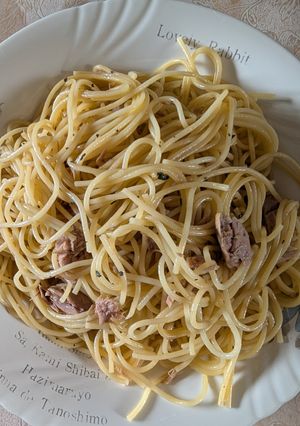 簡単★ツナとバジルパウダーのパスタ-レシピのメイン写真