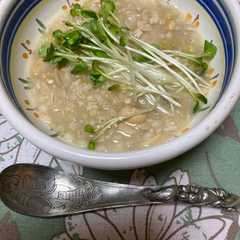 รูปของ 大豆とネギのスープ
