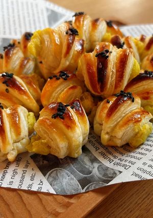 冷凍パイシートで簡単！ミニスイートポテトパイ-レシピのメイン写真