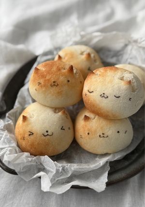 米粉で作るねこパン-レシピのメイン写真