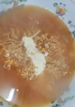 真夜中のラーメンにチーズ🧡-レシピのメイン写真