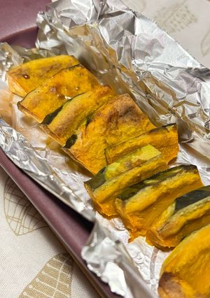 一番簡単！かぼちゃオーブントースター焼き-レシピのメイン写真