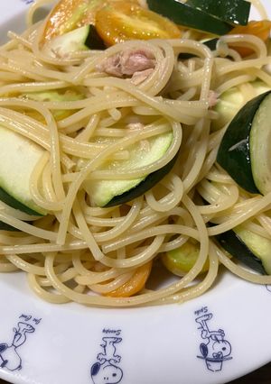 簡単　シーチキンとズッキーニの夏パスタ-レシピのメイン写真