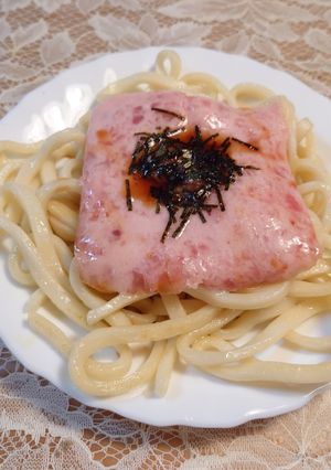 ネギトロ焼きうどん〜レモン醤油をかけて〜-レシピのメイン写真