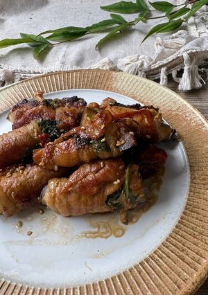 うちの味付け黄金比！なす大葉肉巻き-レシピのメイン写真