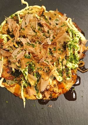 きんぴらごぼう入れお好み焼き風-レシピのメイン写真