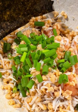 納豆しらすめんたい-レシピのメイン写真