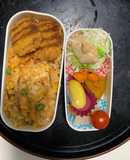 レンジ簡単洋風ビリヤニ風味炒飯弁当