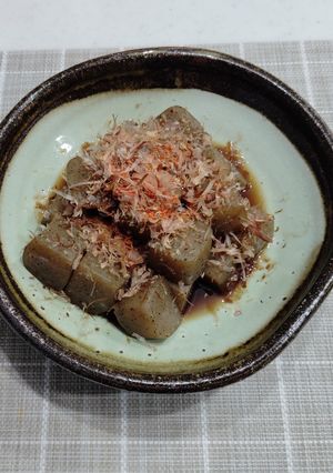 こんにゃくの煮付け-レシピのメイン写真