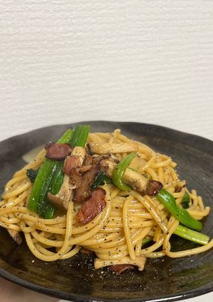 ほうれん草とベーコンのパスタ-レシピのメイン写真