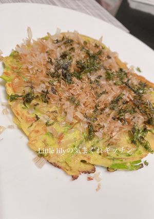塩麹漬けキャベツのお好み焼き-レシピのメイン写真