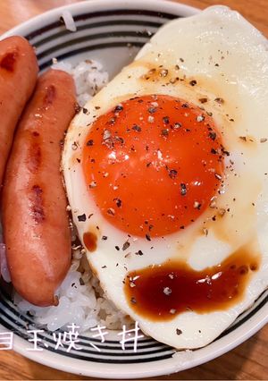 簡単だけど究極の目玉焼き丼-レシピのメイン写真
