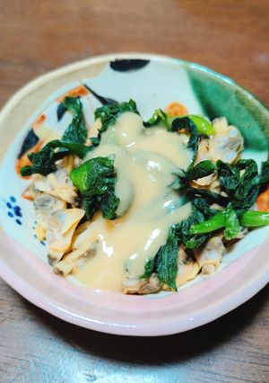 冷凍あさりとねぎの酢味噌和え-レシピのメイン写真