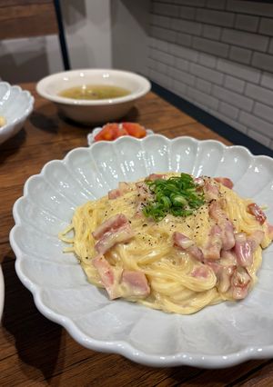 焦がし味噌がポイント!カルボナーラ-レシピのメイン写真