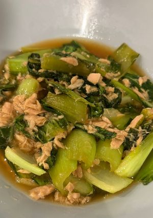 青梗菜とツナの生姜煮-レシピのメイン写真