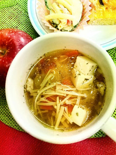 【保育園給食レシピ】豆腐のカレースープ-レシピのメイン写真