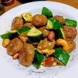 ズッキーニと肉団子のタレ焼き