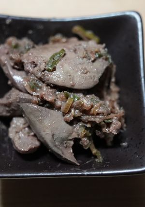 鶏レバー炒め煮付け-レシピのメイン写真