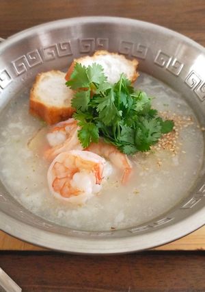 エビと仙台麩の中華粥-レシピのメイン写真