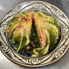 รูปของ レンジでロールサラダ菜