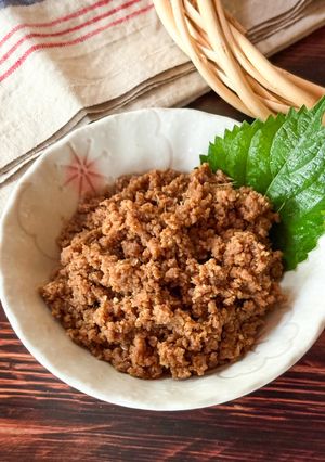レンジで簡単！お弁当にも！万能肉味噌-レシピのメイン写真