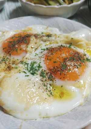 めんつゆチーズ目玉焼き※簡単朝ごはん-レシピのメイン写真