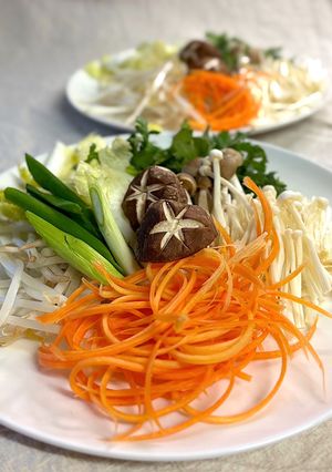 お鍋の野菜にピーラーで！人参そうめん-レシピのメイン写真