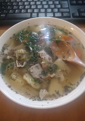 パスタのゆで汁スープッッッッ!!-レシピのメイン写真