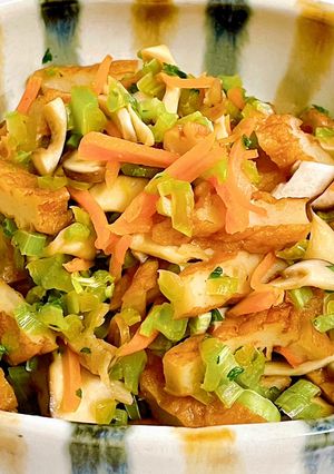 さつま揚げ＆大根葉ほっこり炒め-レシピのメイン写真