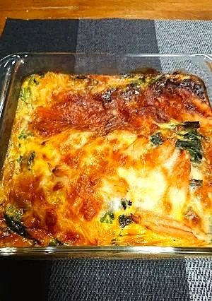 ほうれん草とカニカマの簡単キッシュ-レシピのメイン写真
