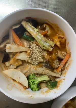 肉無チクワ簡単梅ハヤシライス味野菜炒め-レシピのメイン写真