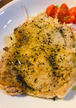 鶏肉のまるごと焼き●白ワインソース-レシピのメイン写真