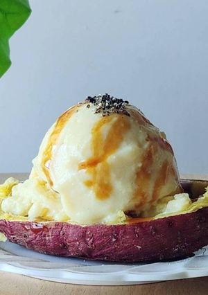 豆乳さつまいもアイス☆砂糖、生クリ無し-レシピのメイン写真