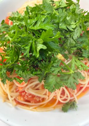 イタリアンパセリとトマトのパスタ-レシピのメイン写真