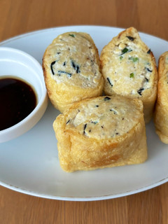 油揚げの豆腐・鶏ひき肉詰め焼き!-レシピのメイン写真