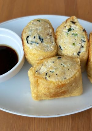 油揚げの豆腐・鶏ひき肉詰め焼き！-レシピのメイン写真